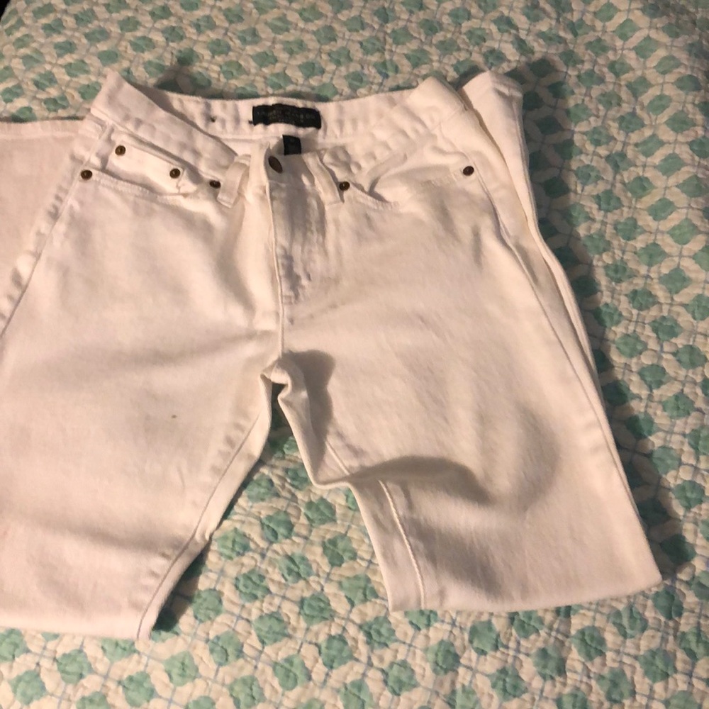 Lauren white petite jeans.